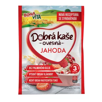 DOBRÁ KAŠA OVSENÁ JAHODA 55G DOBRÁ KAŠA OVSENÁ JAHODA 55G