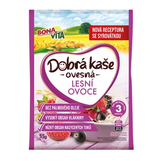 DOBRÁ KAŠA OVSENÁ LESNÉ OVOCIE 55G DOBRÁ KAŠA OVSENÁ LESNÉ OVOCIE 55G