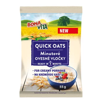 OVSENÉ VLOČKY MINUTOVÉ 55 g OVSENÉ VLOČKY MINUTOVÉ 55 g